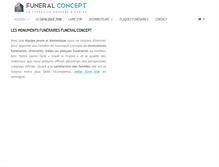Tablet Screenshot of funeral-concept.fr